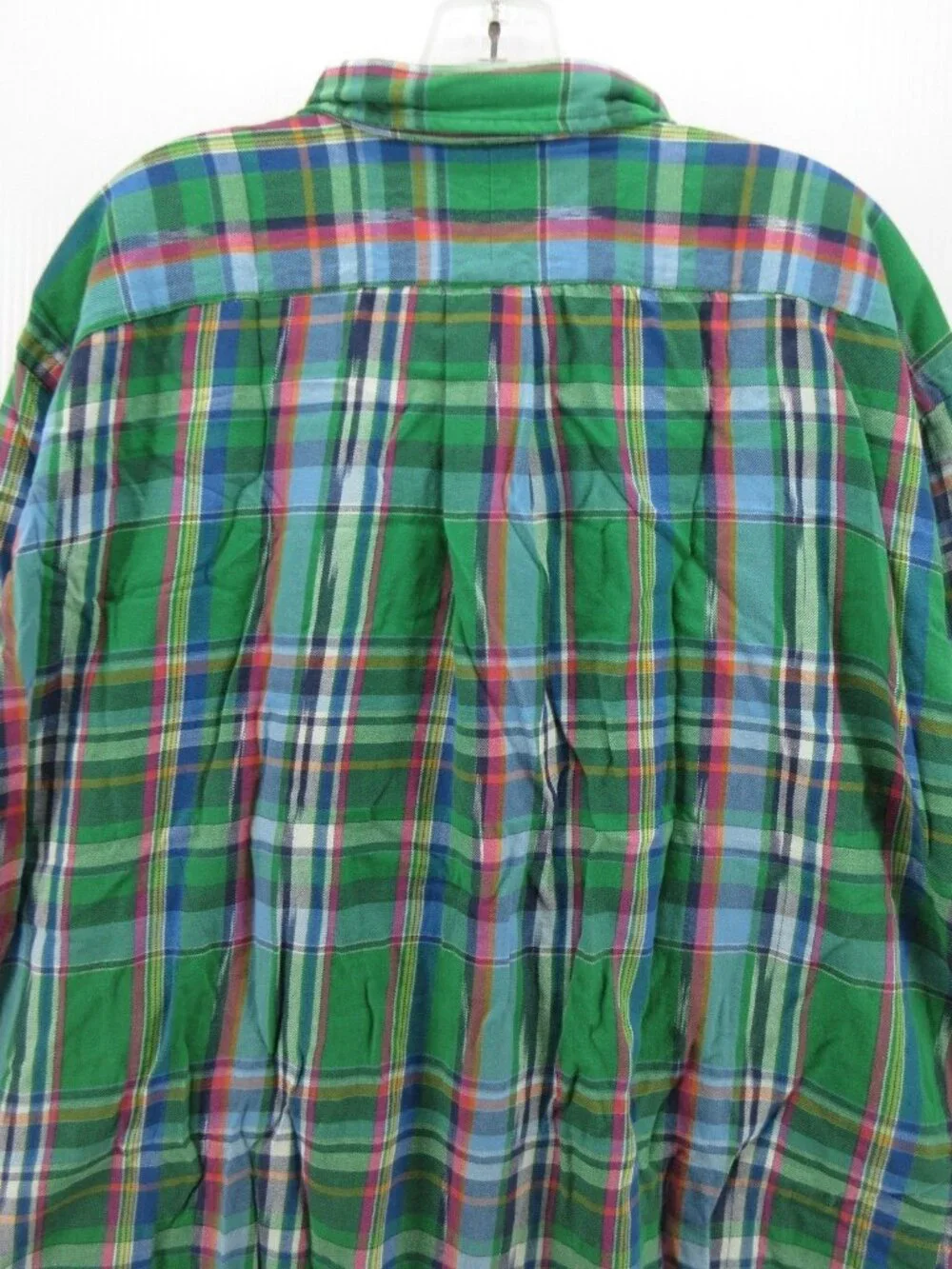 Polo Ralph Lauren Shirt 2XB Big Flannel Plaid Button Up Flap Pockets